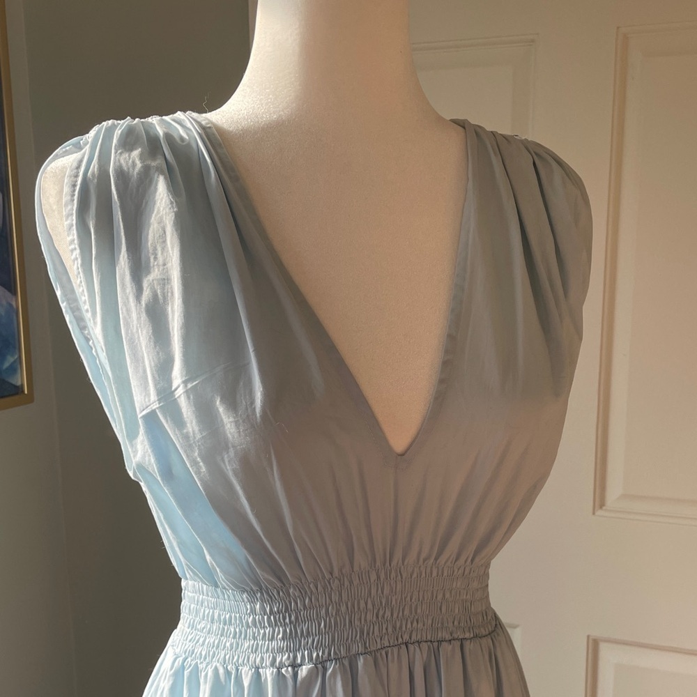 S/W/F Chic Sky Blue Sleeveless Maxi Dress - Picture 5 of 6